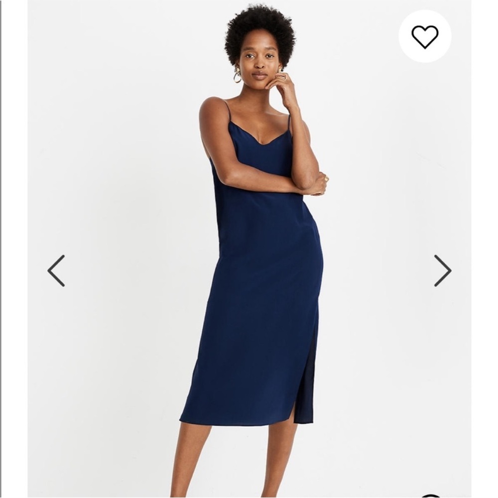 Madewell Navy Blue Midi Dress